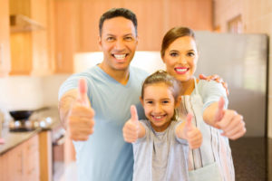 Family Giving Thumbs Up